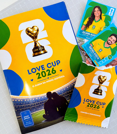 Álbum de Figurinhas Copa do Mundo dia dos Namorados para Imprimir