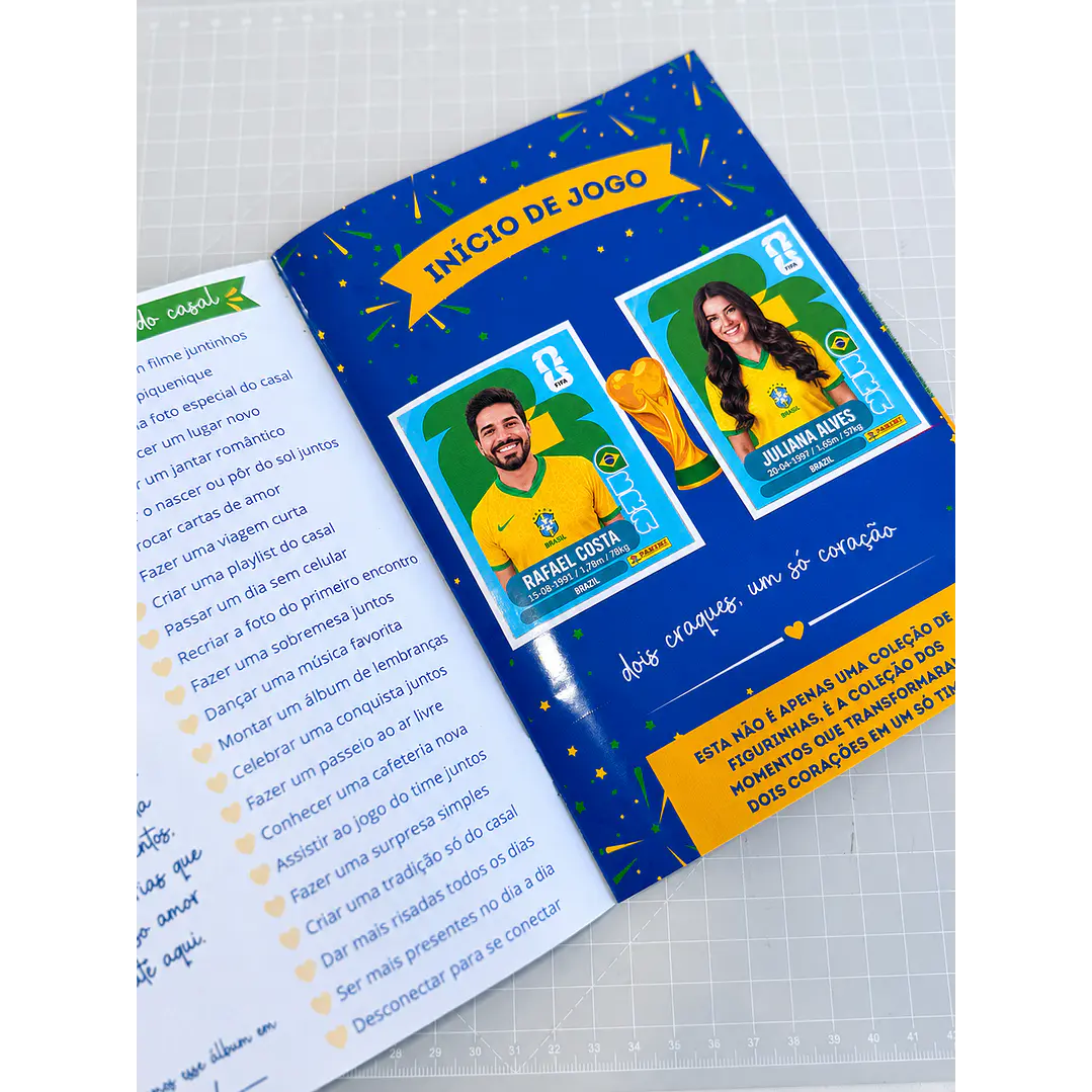 Álbum de Figurinhas Copa do Mundo dia dos Namorados para Imprimir 5