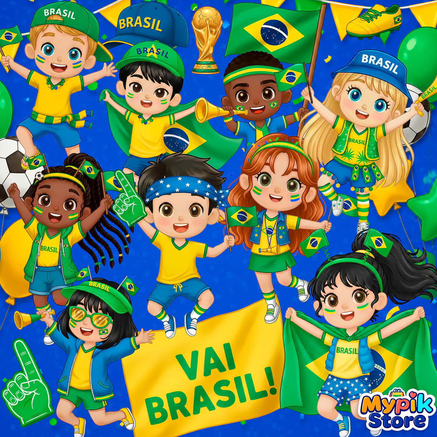 Kit Digital Torcida do Brasil PNG 1