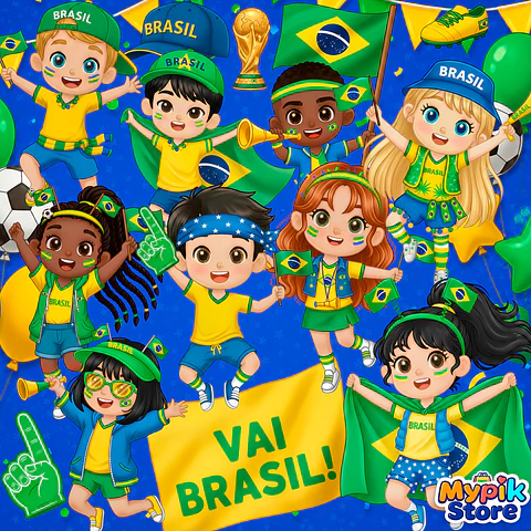 Kit Digital Torcida do Brasil PNG