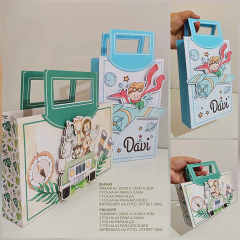 Kit Digital Sacola Alça Móvel Safari e Pequeno Príncipe PDF