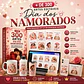 Kit Digital Artes Adesivo DTF UV Dia dos Namorados Editáveis Canva - Miniatura 1