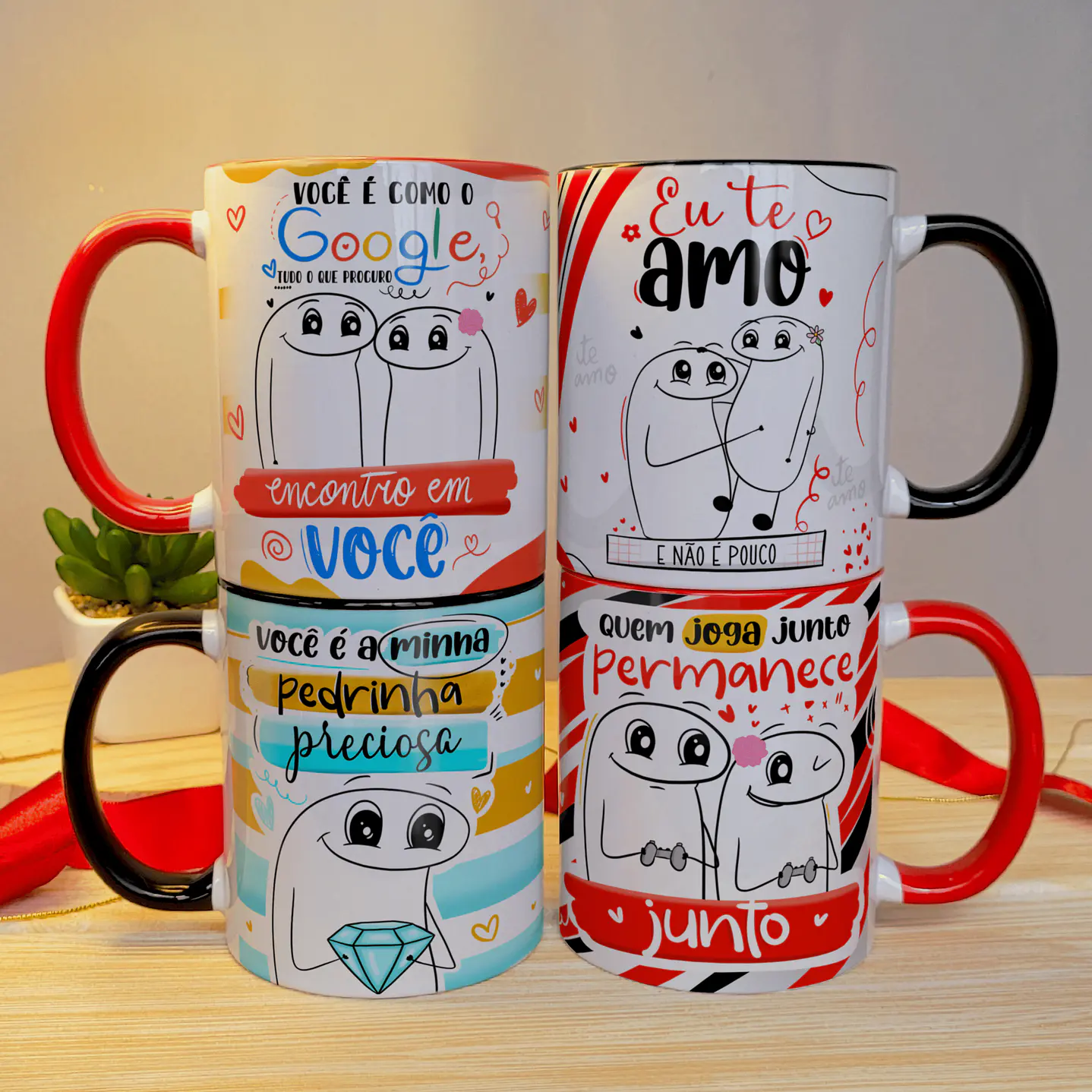 Pack Flork Dia dos Namorados para Canecas PNG 2
