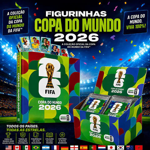 Kit Digital Copa do Mundo 2026 com +900 Figurinhas em Alta Resolução