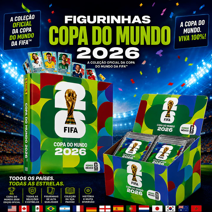 Kit Digital Copa do Mundo 2026 com +900 Figurinhas em Alta Resolução 1