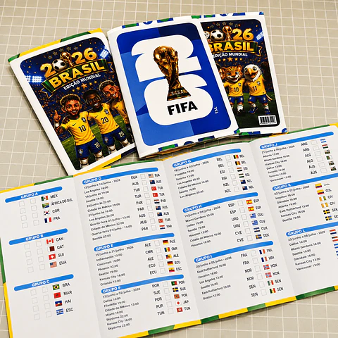 Tabela da Copa 2026 Editável no Canva para Imprimir