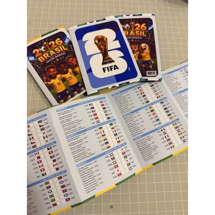 Tabela da Copa 2026 Editável no Canva para Imprimir 2