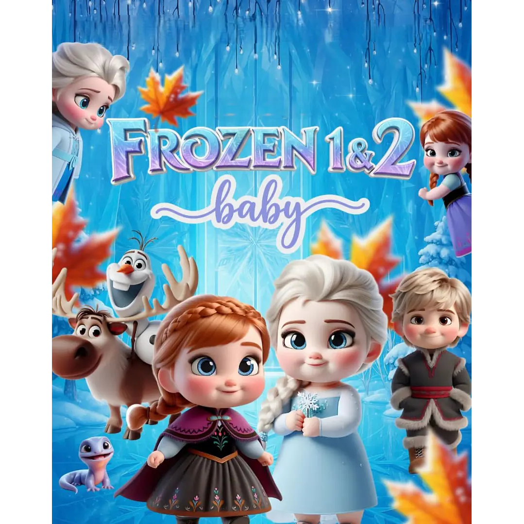 Frozen Baby Kit Digital PNG para Personalizados 1