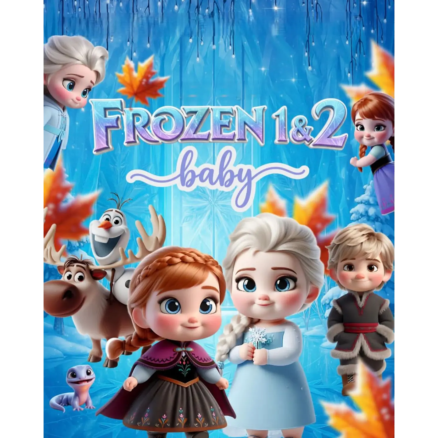 Frozen Baby Kit Digital PNG para Personalizados 1