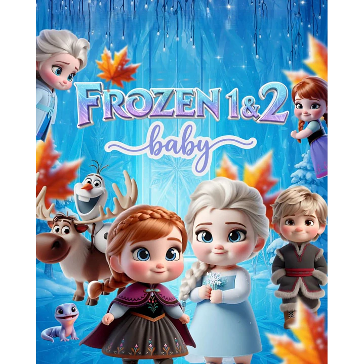 Frozen Baby Kit Digital PNG para Personalizados 1