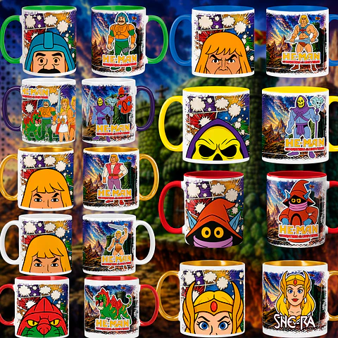Artes para Canecas He-Man Mestres do Universo - Download Imediato