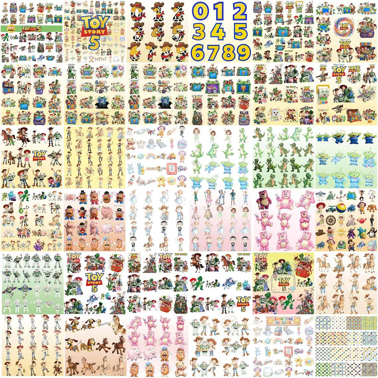 Pack Digital Toy Story 5 Completo para Personalizados 6