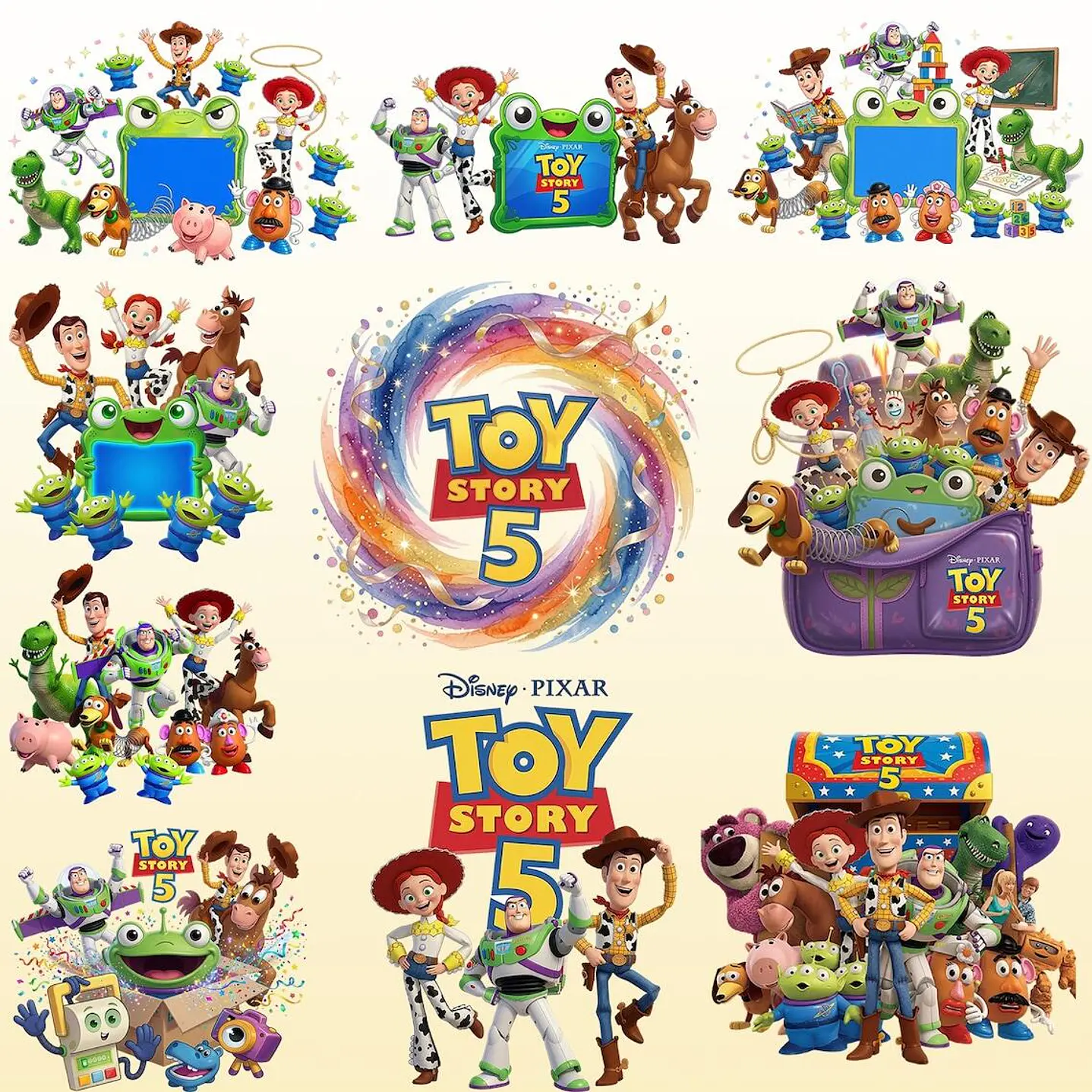 Pack Digital Toy Story 5 Completo para Personalizados 9