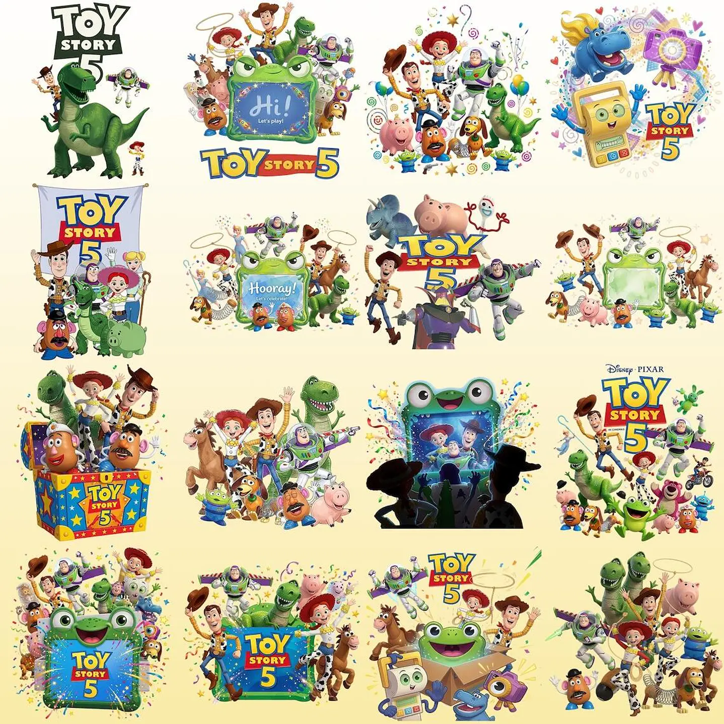Pack Digital Toy Story 5 Completo para Personalizados 12