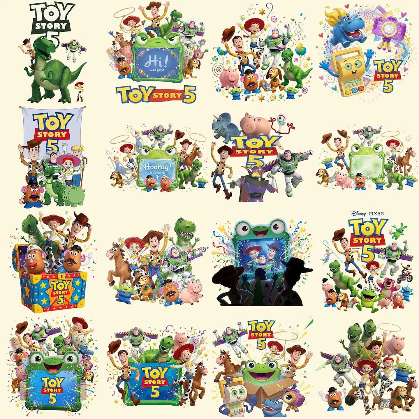 Pack Digital Toy Story 5 Completo para Personalizados 13