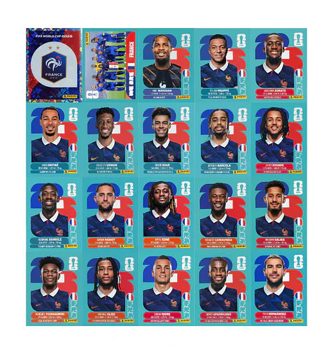 Figurinhas da França Copa 2026 para Imprimir em PDF