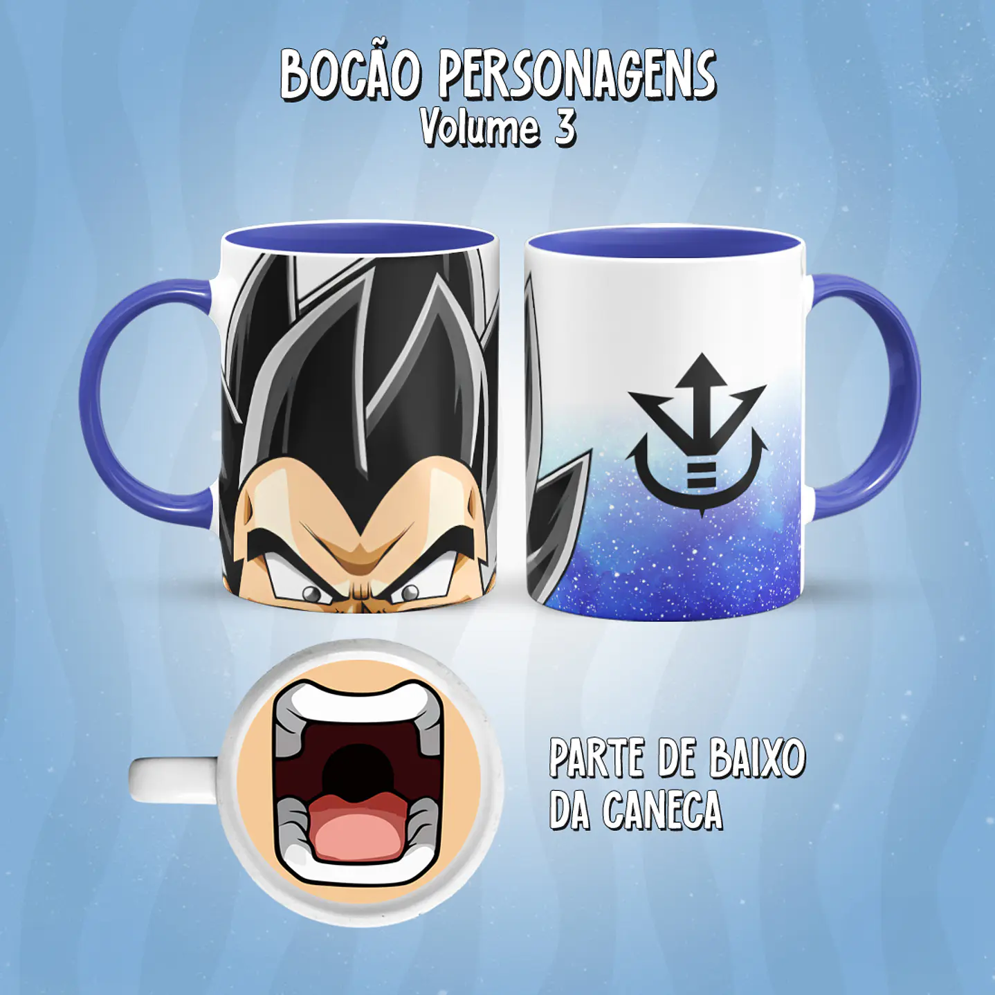 Kit 17 Artes Caneca Boca Personagens PNG 28
