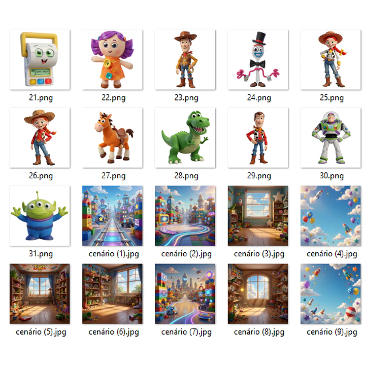 Kit Digital Toy Story 5 PNG e Fundos JPG 3
