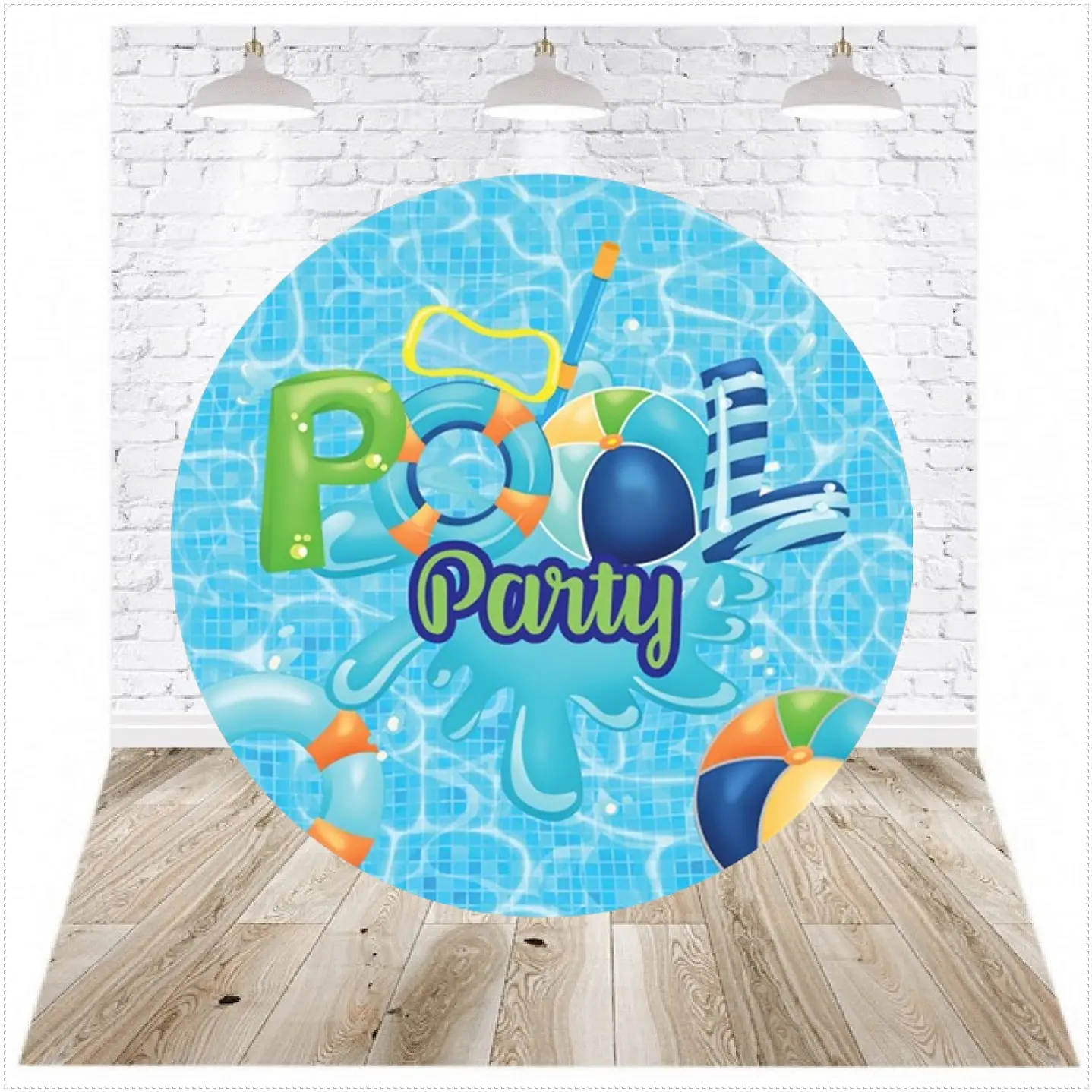 Pack Digital 20 Painéis Redondos para Festa JPG e PDF 8