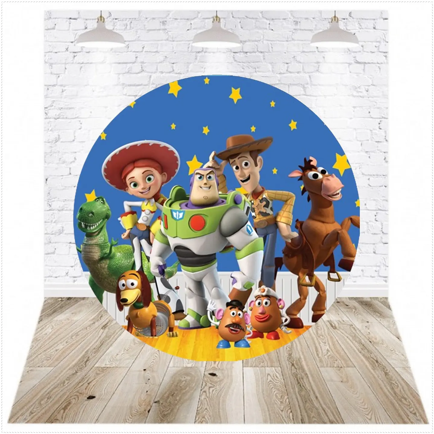 Pack Digital 20 Painéis Redondos para Festa JPG e PDF 2