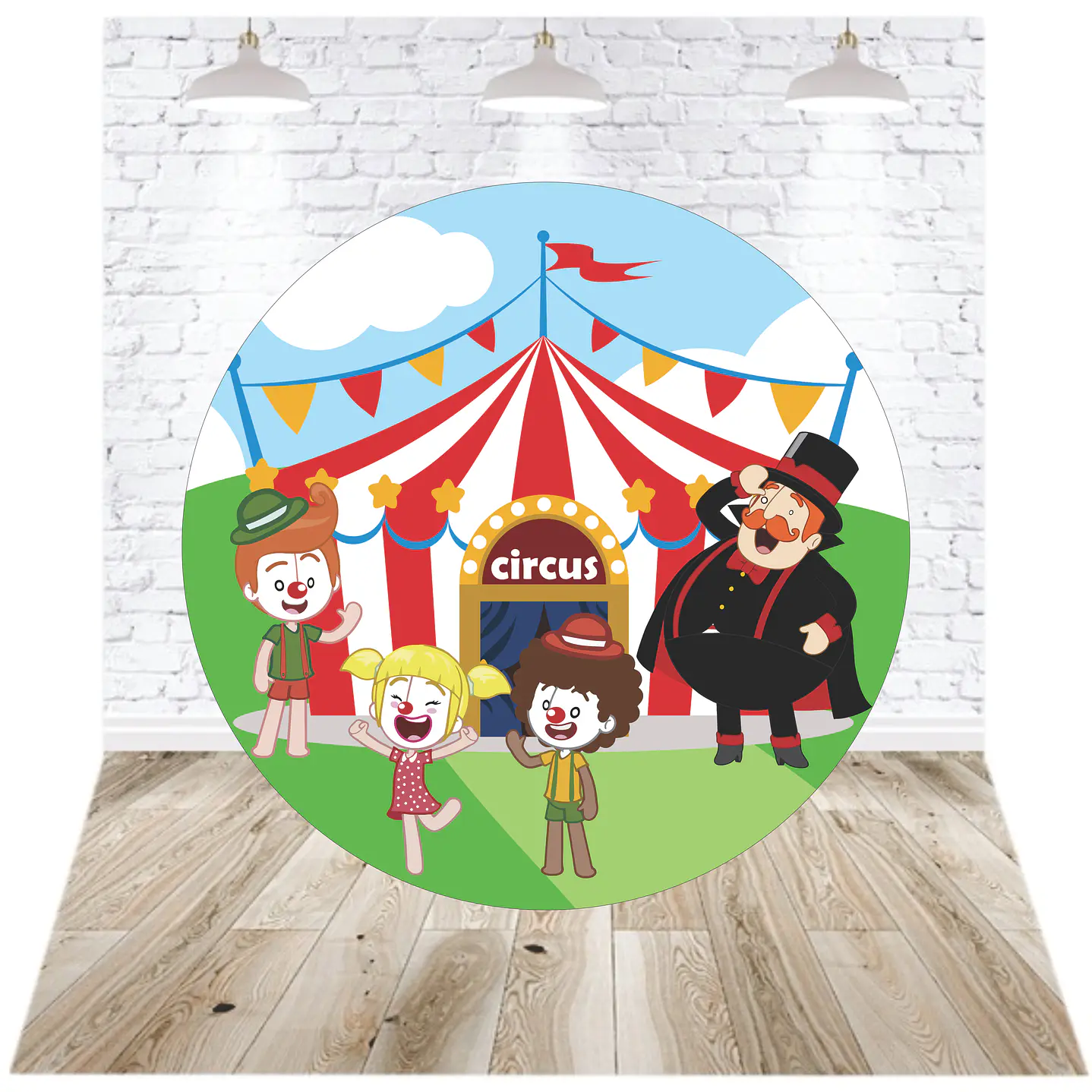 Pack Digital 20 Painéis Redondos para Festa JPG e PDF 20