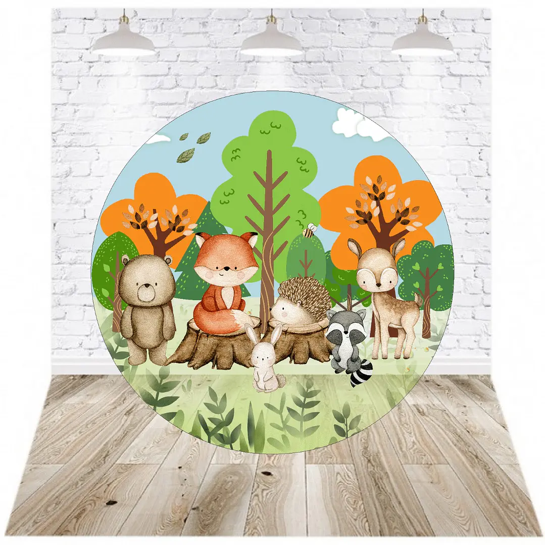 Pack Digital 20 Painéis Redondos para Festa JPG e PDF 21