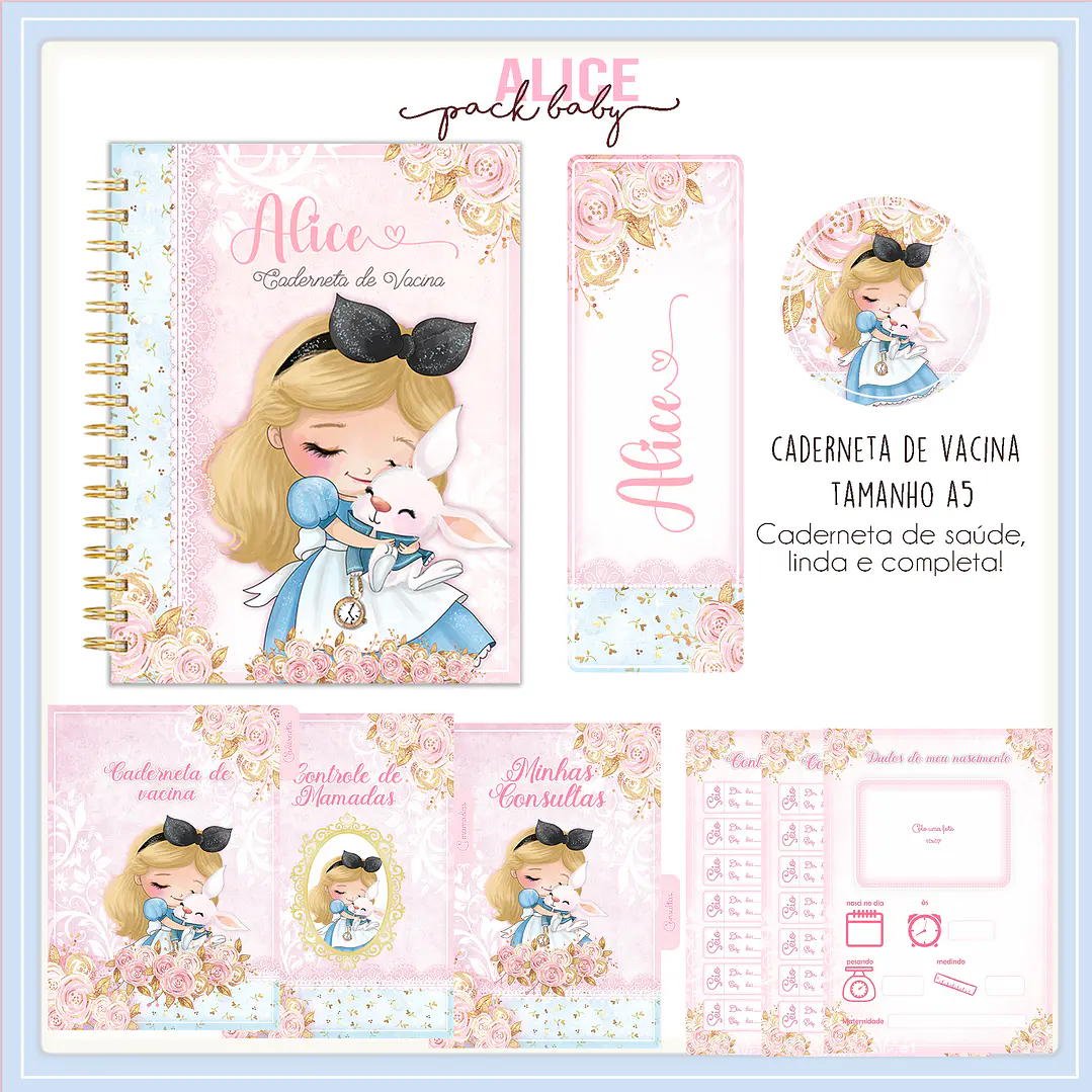 Caderneta de Vacina Alice A5 PDF e JPG 1