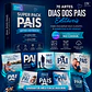 Pack Artes Canva Dia dos Pais - 70 Posts Editáveis - Thumbnail 1
