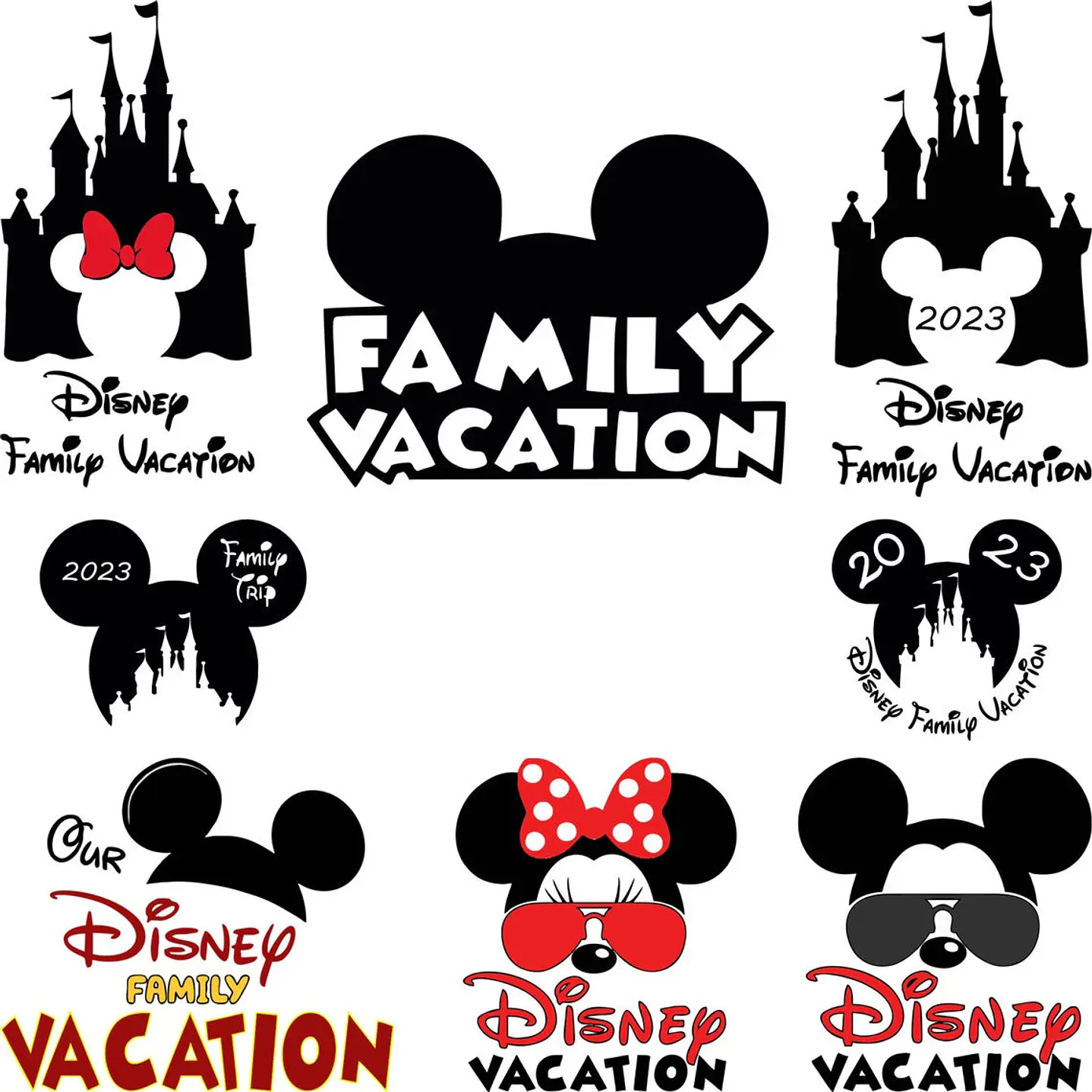 Mega Pacote Disney PNG SVG para Sublimação e Personalizados 15