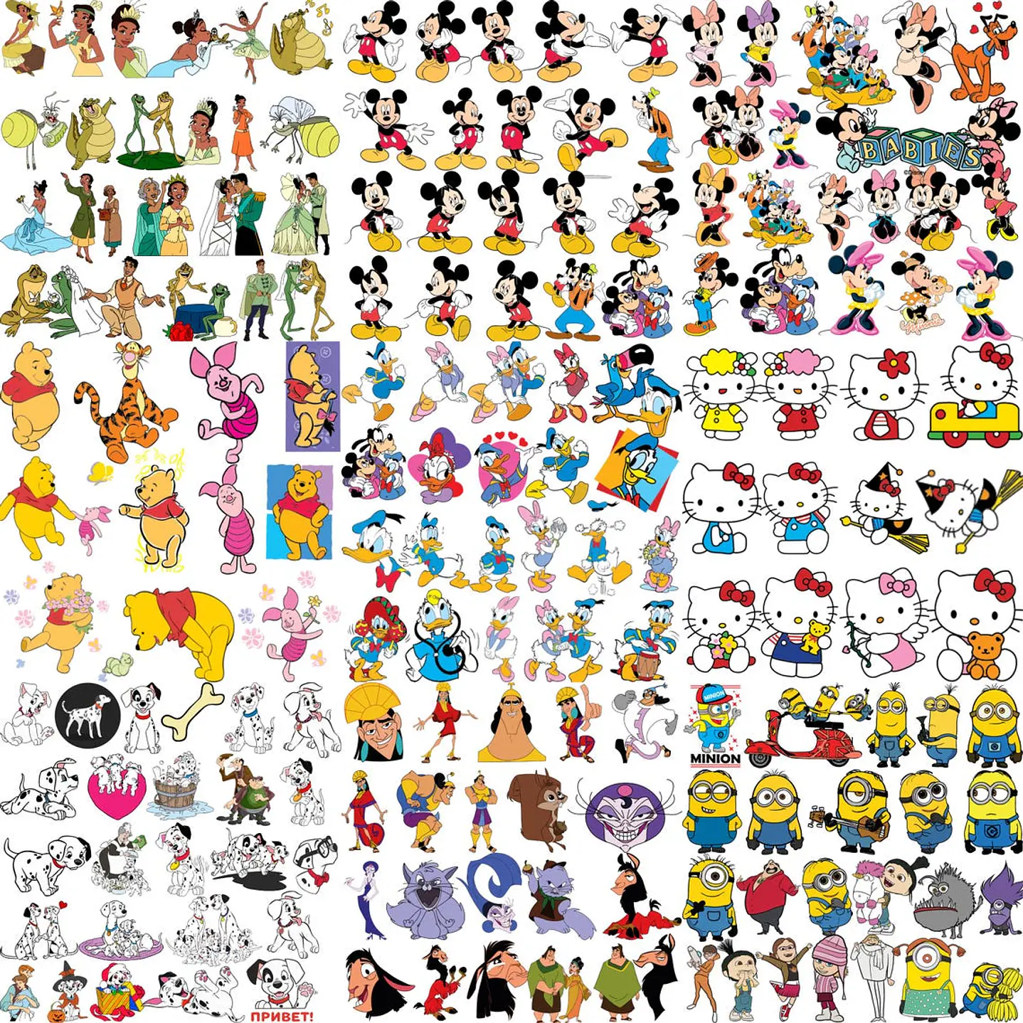 Mega Pacote Disney PNG SVG para Sublimação e Personalizados 18