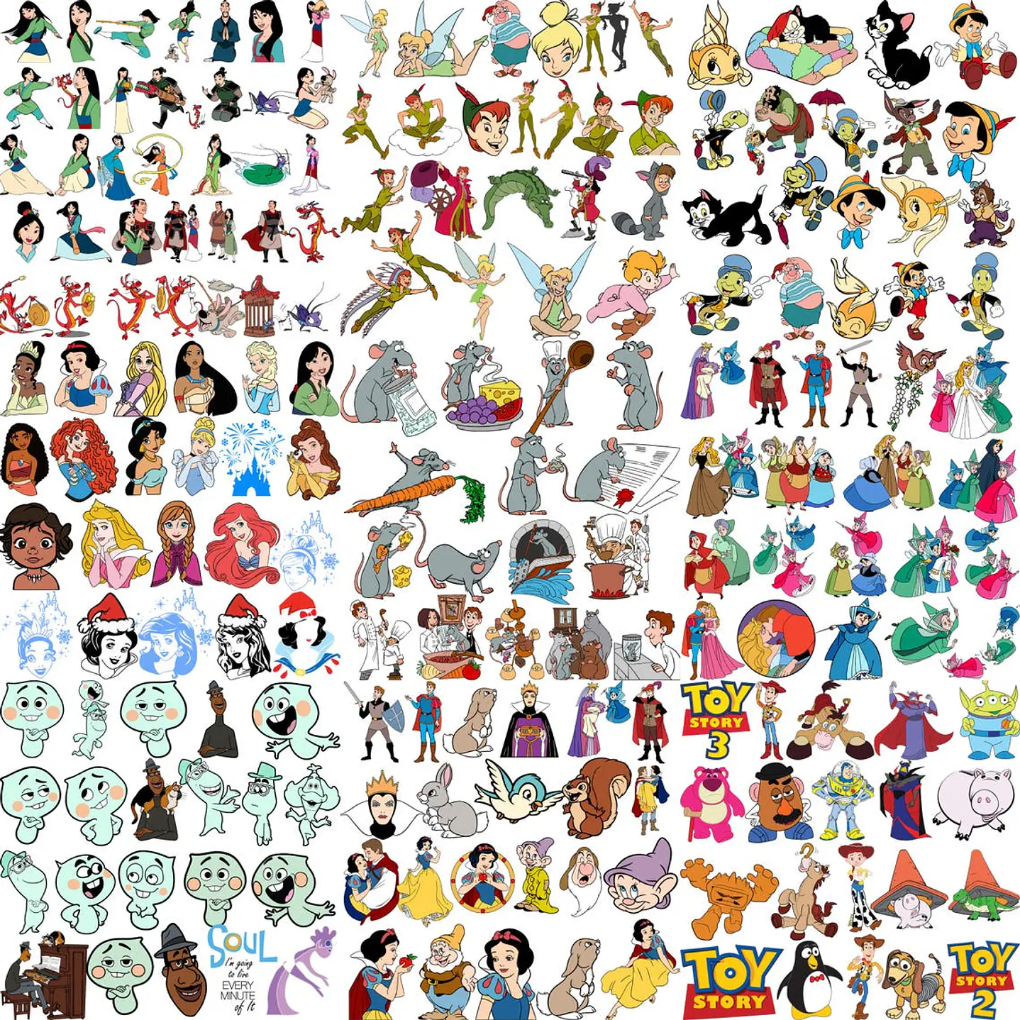 Mega Pacote Disney PNG SVG para Sublimação e Personalizados 19