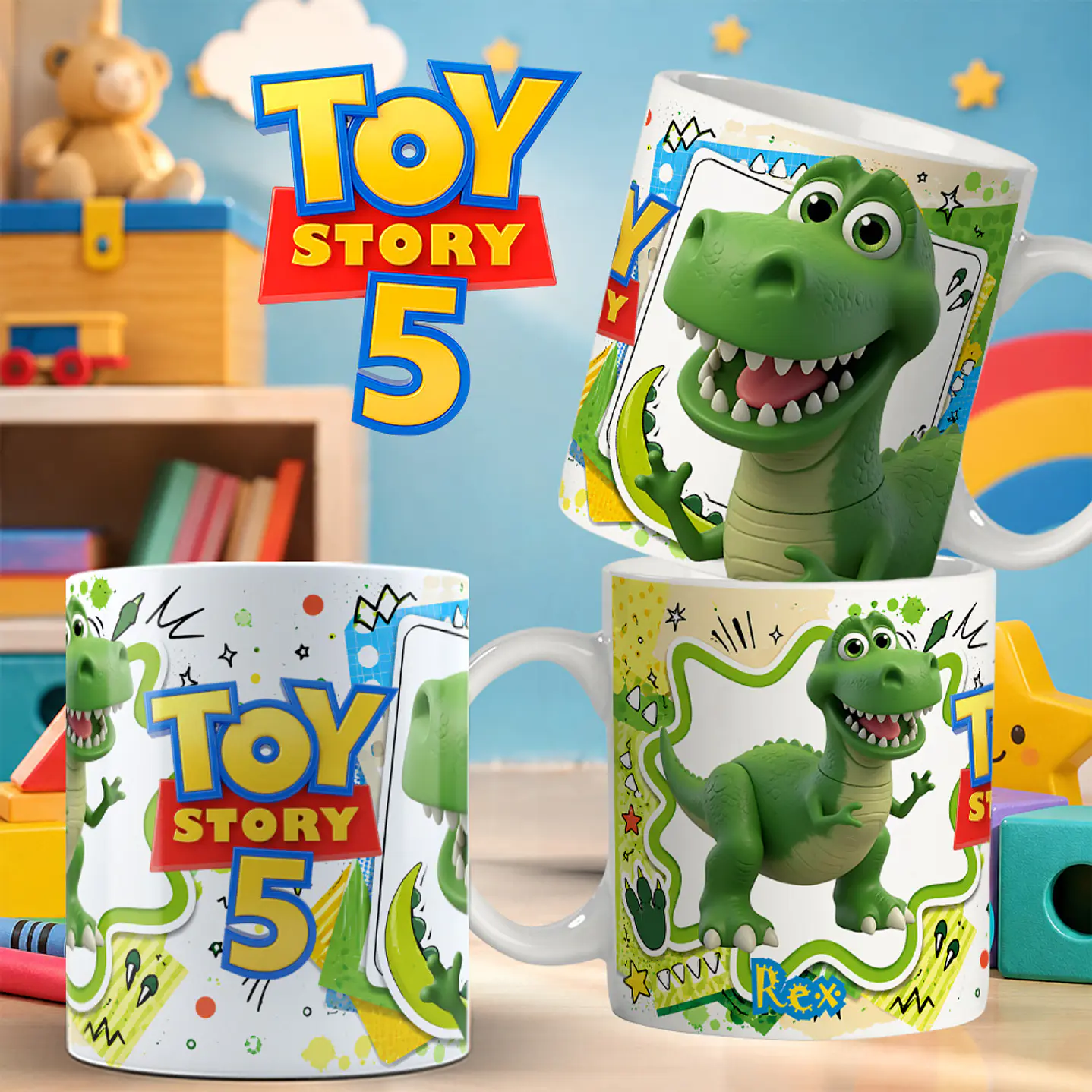 14 Artes Canecas Toy Story 5 PNG em Alta Resolução 6