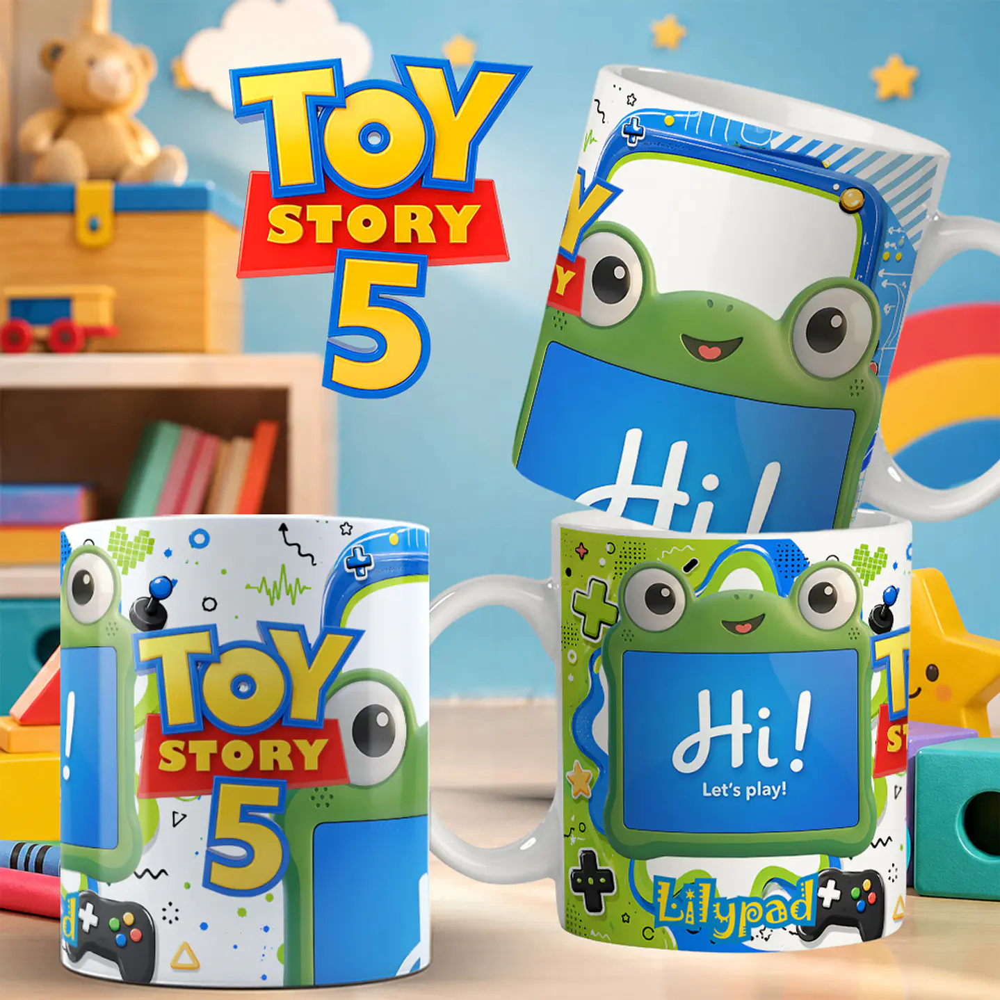 14 Artes Canecas Toy Story 5 PNG em Alta Resolução 7