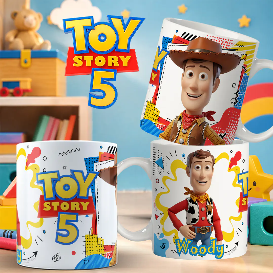 14 Artes Canecas Toy Story 5 PNG em Alta Resolução 13