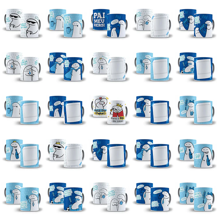 Kit Digital Flork Dia dos Pais Completo PNG para Sublimação 5