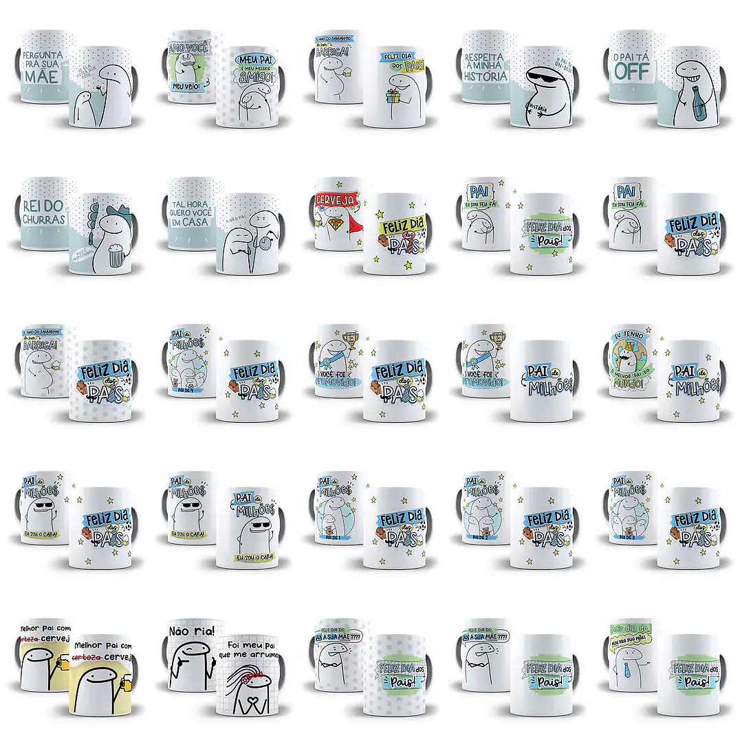 Kit Digital Flork Dia dos Pais Completo PNG para Sublimação 6