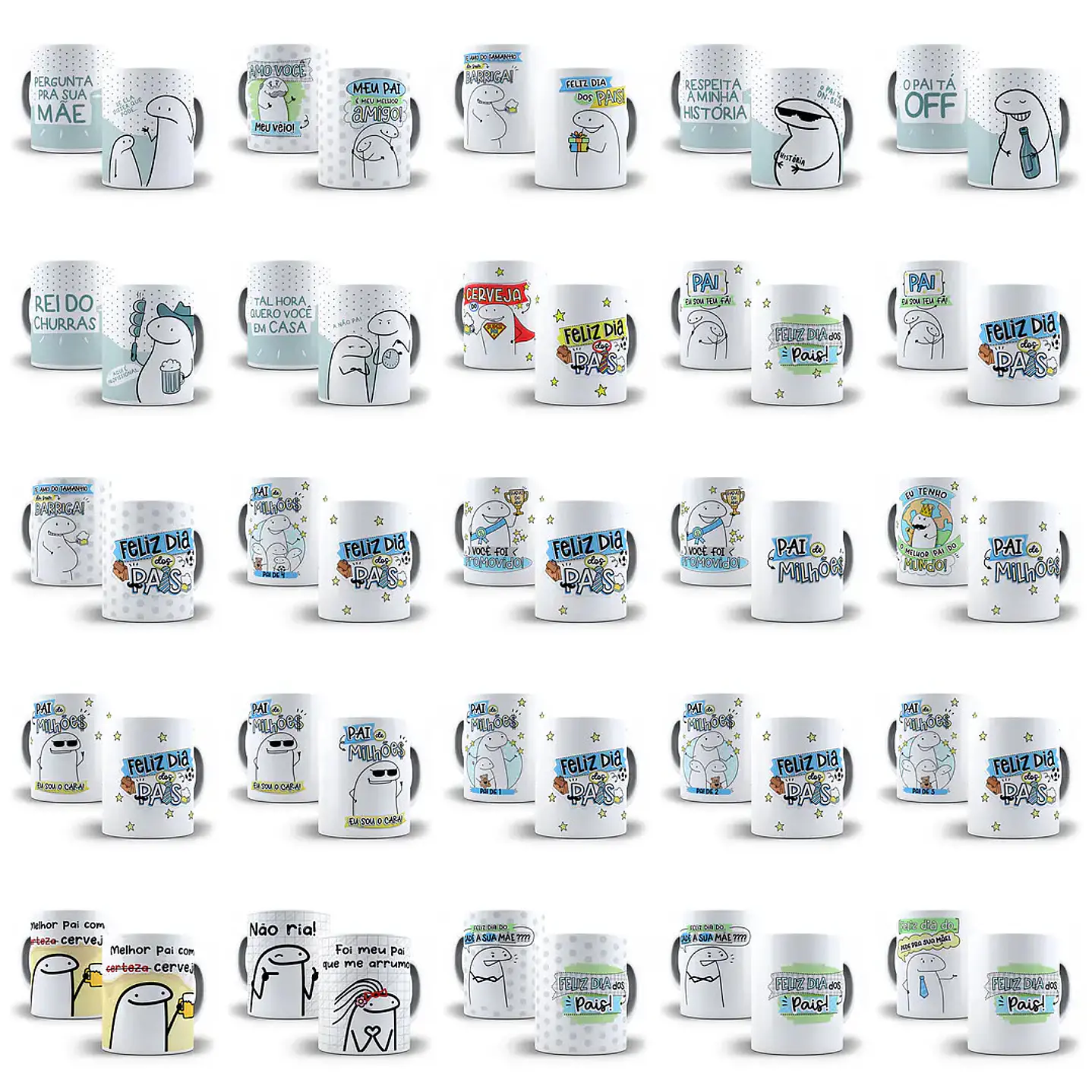 Kit Digital Flork Dia dos Pais Completo PNG para Sublimação 6