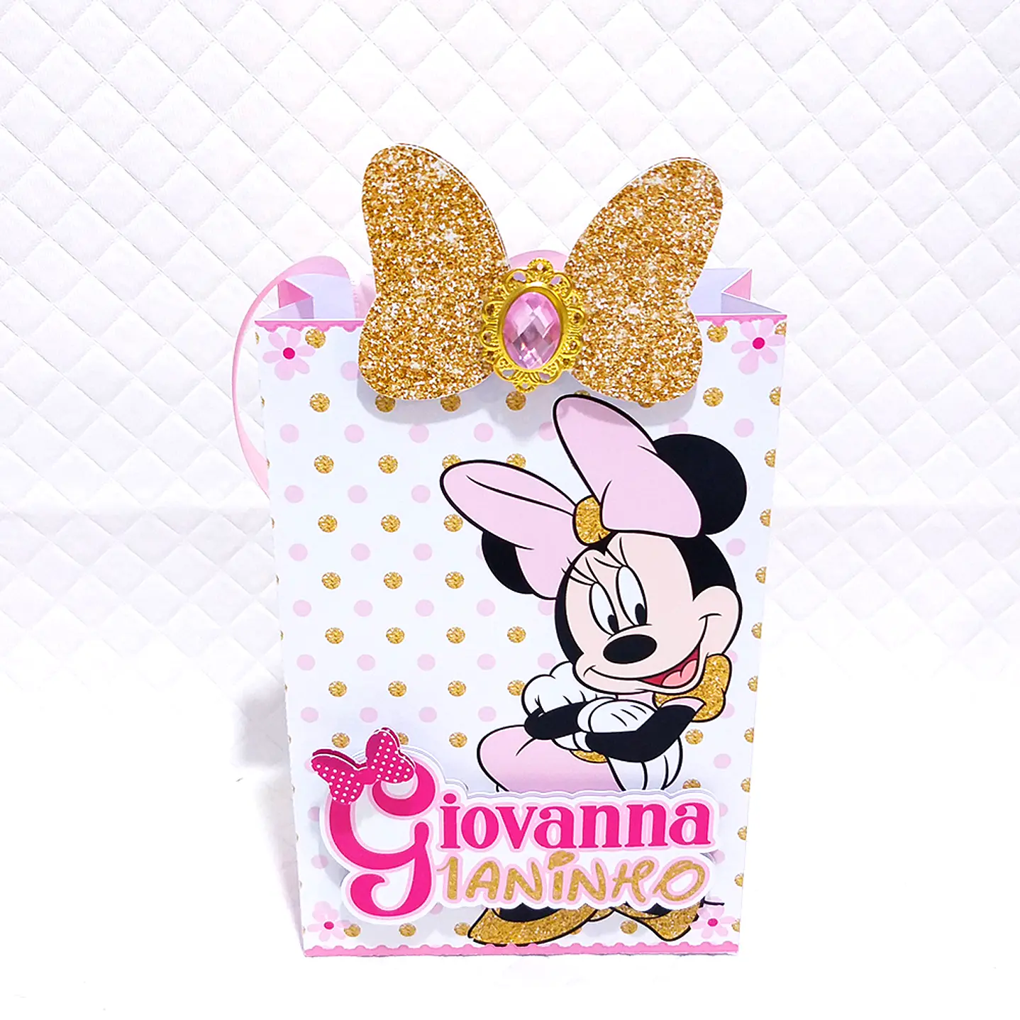 Arquivo de Corte Minnie Luxo Rosa Studio e PDF 2