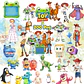 Kit Digital Toy Story 5 Aquarela PNG - 200 Imagens - Miniatura 1