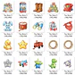 Kit Digital Toy Story 5 Aquarela PNG - 200 Imagens - Miniatura 4