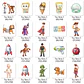 Kit Digital Toy Story 5 Aquarela PNG - 200 Imagens - Miniatura 6