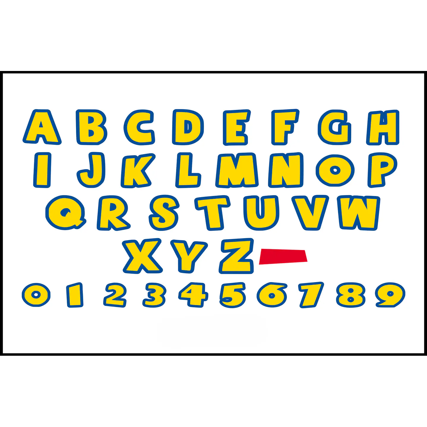 Alfabeto Toy Story em SVG PNG para Corte e Impressão 2