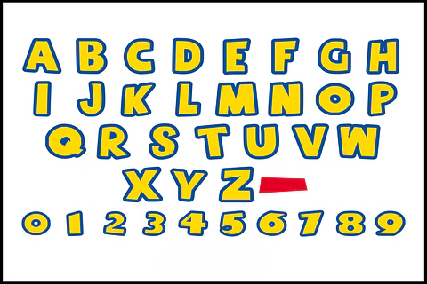 Alfabeto Toy Story em SVG PNG para Corte e Impressão