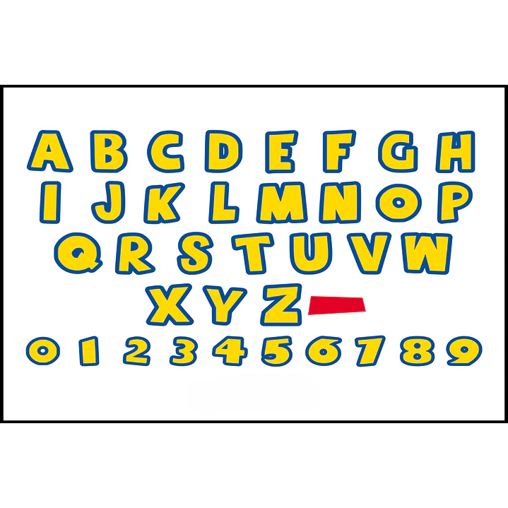 Alfabeto Toy Story em SVG PNG para Corte e Impressão 2