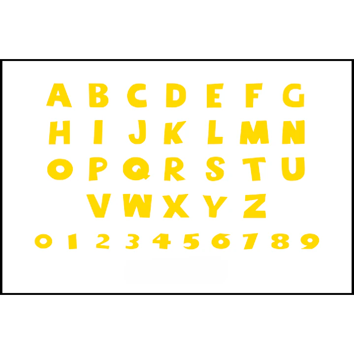 Alfabeto Toy Story em SVG PNG para Corte e Impressão 3