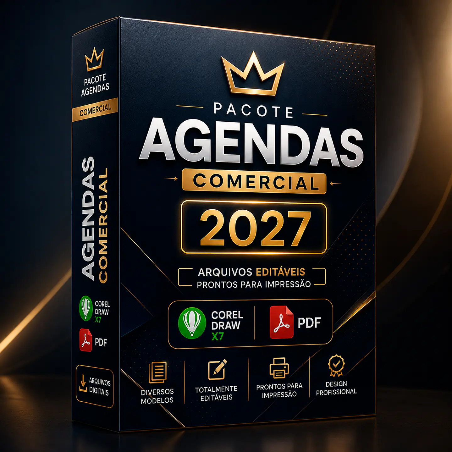 Pacote Agenda Comercial 2027 Profissional  2