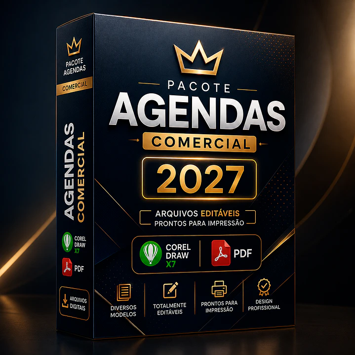 Pacote Agenda Comercial 2027 Profissional  2