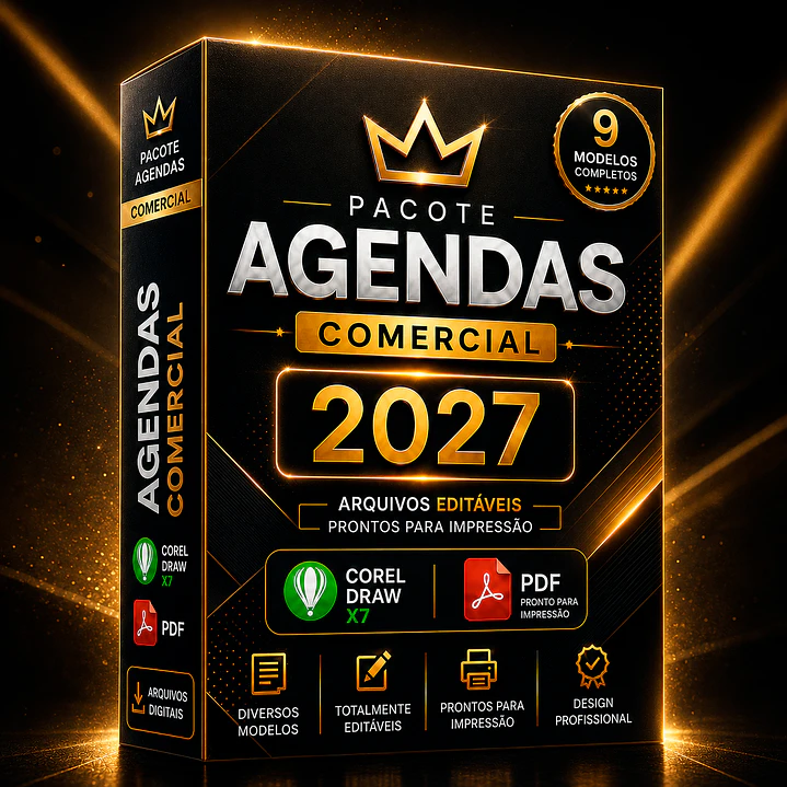 Pacote Agenda Comercial 2027 Profissional  1