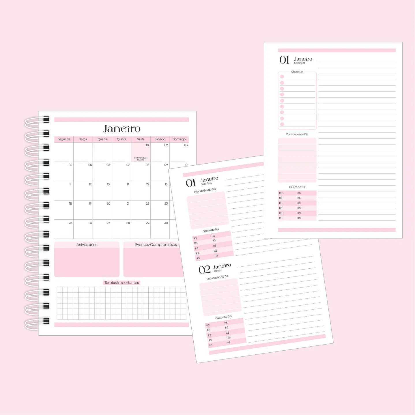 Pack Agendas 2027 PDF Pronto para Imprimir 1