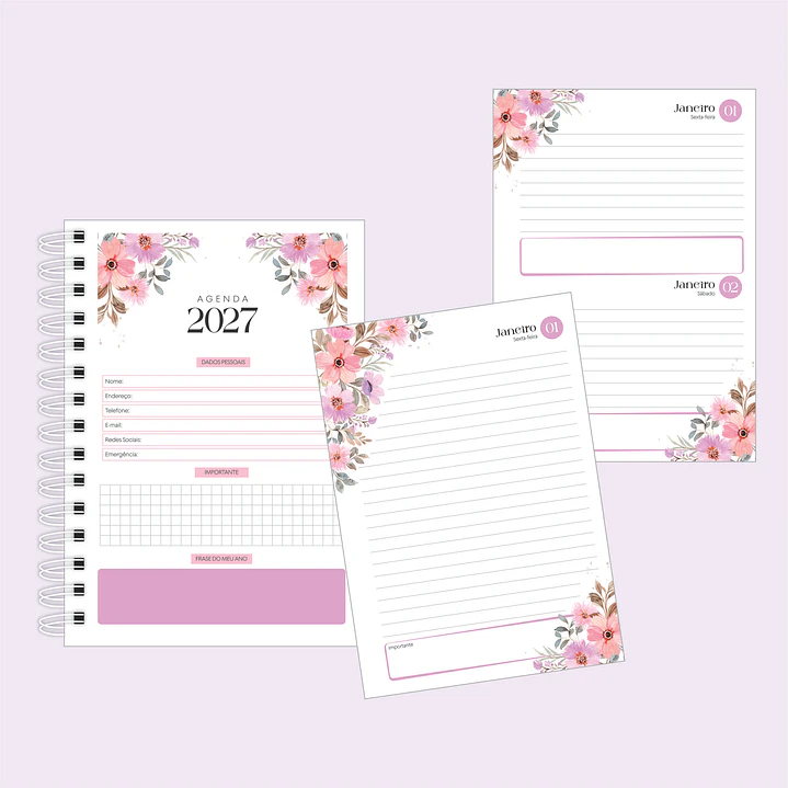 Pack Agendas 2027 PDF Pronto para Imprimir 6